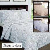 Bagged Moda Soft Touch Cotton Feel Kingsize Bedspread (10768)(FYT1150)