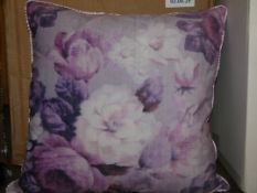 Lot to Contain 4 Designer Print Floral Scatter Cushions (9555)(133670442) Combined RRP £100