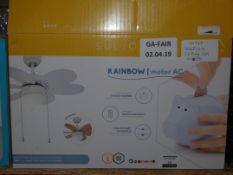 Boxed Sulio Rainbow Designer Ceiling Fan (10727) (SULI1114) RRP £135