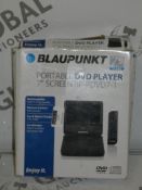 Lot to Contain 8 Boxed Blaupunkt 7Inch Digital Portable DVD Players