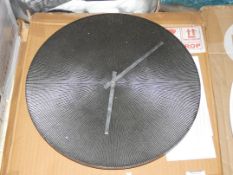 Lot to Contain 2 Boxed 38cm Ridged Wall Clocks (10008)(MXDH1039)Combined RRP £70