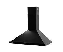 Boxed CHIM60BK 60cm Black Chimney Cooker Hood