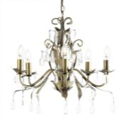 Boxed Flora 5 Light Candle Style Chandelier (10128