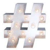Boxed Home Collection Hashtag Marquee Light RRP £1