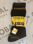 Box Containing 48 Packs of 3 Stanley Work Socks in