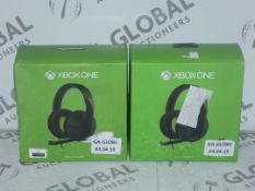 Lot to Contain 2 XBOX Headsets with Microphone