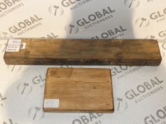 Solid Wooden Floating Shelves (11568)(11301)(HAZN0907)(KOWW1029) RRP £40 - £45 Each