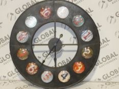 Boxed Care Designs 70cm Diameter Vintage Wall Clock (11301)(ERKA1233) RRP £160
