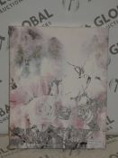 Boxed Lace and Rose Canvas Wall Art Picture (8435)(OGAL9909) RRP £75