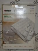 Boxed Monogram Double Size Health Protection Heated Mattress Cover With Allergy Protect RRP £55