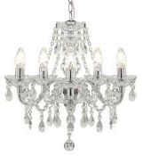Boxed Saba Chandelier Style Ceiling Light (8255)(HOKU8069) RRP £90