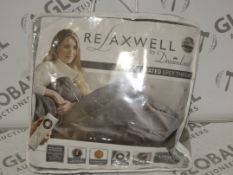 Relax Well Dreamland Luxury Heated Grey Over Throws (763604)(761323) RRP £50 Each