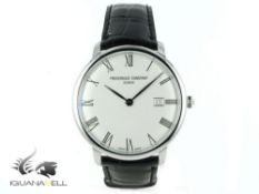Boxed Brand New With Papers Frederique Constant Men's Analogue Automatic Watch with Leather Strap