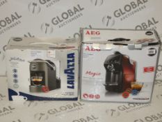 Boxed Assorted AEG and Lavazza Amodo Mio Capsule Coffee Makers (756991)(747178) RRP £60 Each