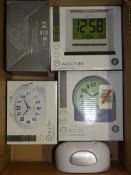 Assorted Boxed and Unboxed Alarm Clocks and Mantle Clocks (7341119)(73431117)(73431109) Combined RRP