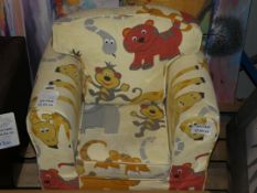 Jungle Party Loose Childrens Fabric Upholstered Sitting Room ArmChair (11345)(JK21112) RRP £100