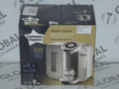 Boxed Tommee Tippee Closer To Nature Perfect Prep Food Warming Machine With A Bottle Station RRP £90