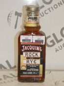Bottles of 75cl Jacquines Rock and Rye Hand Bottled Whiskey with Pieces of Fresh Fruit RRP £35 a