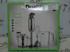 Boxed Dualit Stainless Steel Hand Blender Set (799121) RRP £90