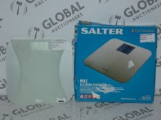 Assorted Boxed and Unboxed Pairs of Salter Ultimate Accuracy and Max Electronic Digital Weighing