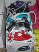 Lot To Contain 6 Assorted Boxed & Unboxed Hand Held Steam Irons & Steam Bgenerating Irons By