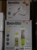 Lot To Contain 4 Assorted Items To Contain A Breville Simplicity Hand Mixer, Breville Blend & Go