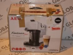 Boxed AEG Fantasia Plus Capsule Cappucino Coffee Maker Code 761299 RRP £60.00