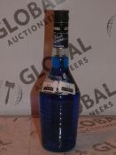 Lot To ontain 12 Bottles Of Blue Volair Italian Blue Liquer 70cl RRP £30 Per Bottle