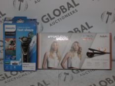 Lot To Contain 2 Assorted Items To Include Phillips Series 5000 Tripple Headed Shaver & Babyliss