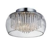 Lit To Contain 2 Boxed Meera 4 Light Flush Ceiling Lights Pallet Number 10991 Code IELS1023 Combined