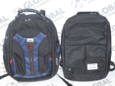 Lot To Contain 2 Wenger Ladies Rucksack Style Laptop Protective Bags