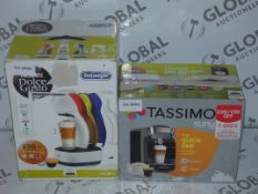 Lot To Contain 2 Boxed Assorted Kitchen Items To Include A Boisch Tassimo Sunny Capsule Coffee Maker