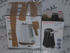 Lot To Contain 2 Assorted Kitchen Items To Include a Morphy Richard Aspect 1.5L Kettle With White