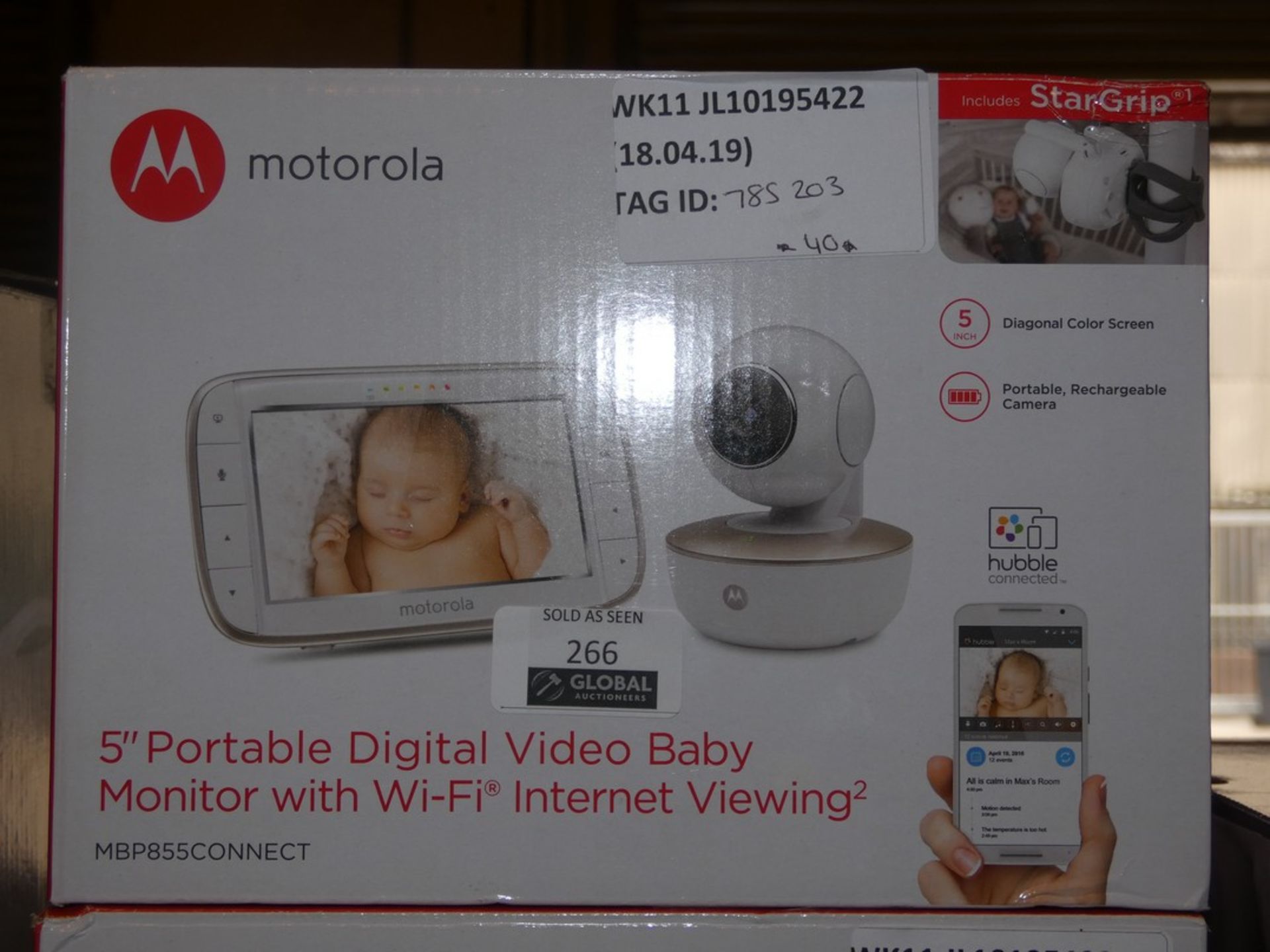 Boxed Motorola MBP855 Portable Video Digital Monitor with Wifi Internet Viewing (785203) RRP £150 - Image 3 of 3