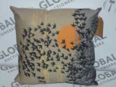 Lot To Contain 2 Assorted We Love Cushions Bird Print Scatter Cushions Pallet Number 10768 Code