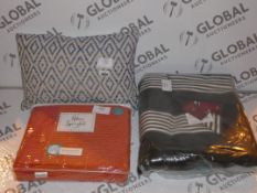 Lot To Contain 3 Assorted Items To Include Halena Springfield Knitted Blanket, Ibena Throw & Bosie