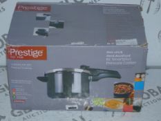 Boxed Prestige 6L Smart Plus Non Stick Pressure Cooker Code 677055 RRP £70.00