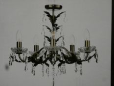 Lot to Contain 3 Boxed Paisley Flush Chandelier Ceiling Lights Combined RRP £180