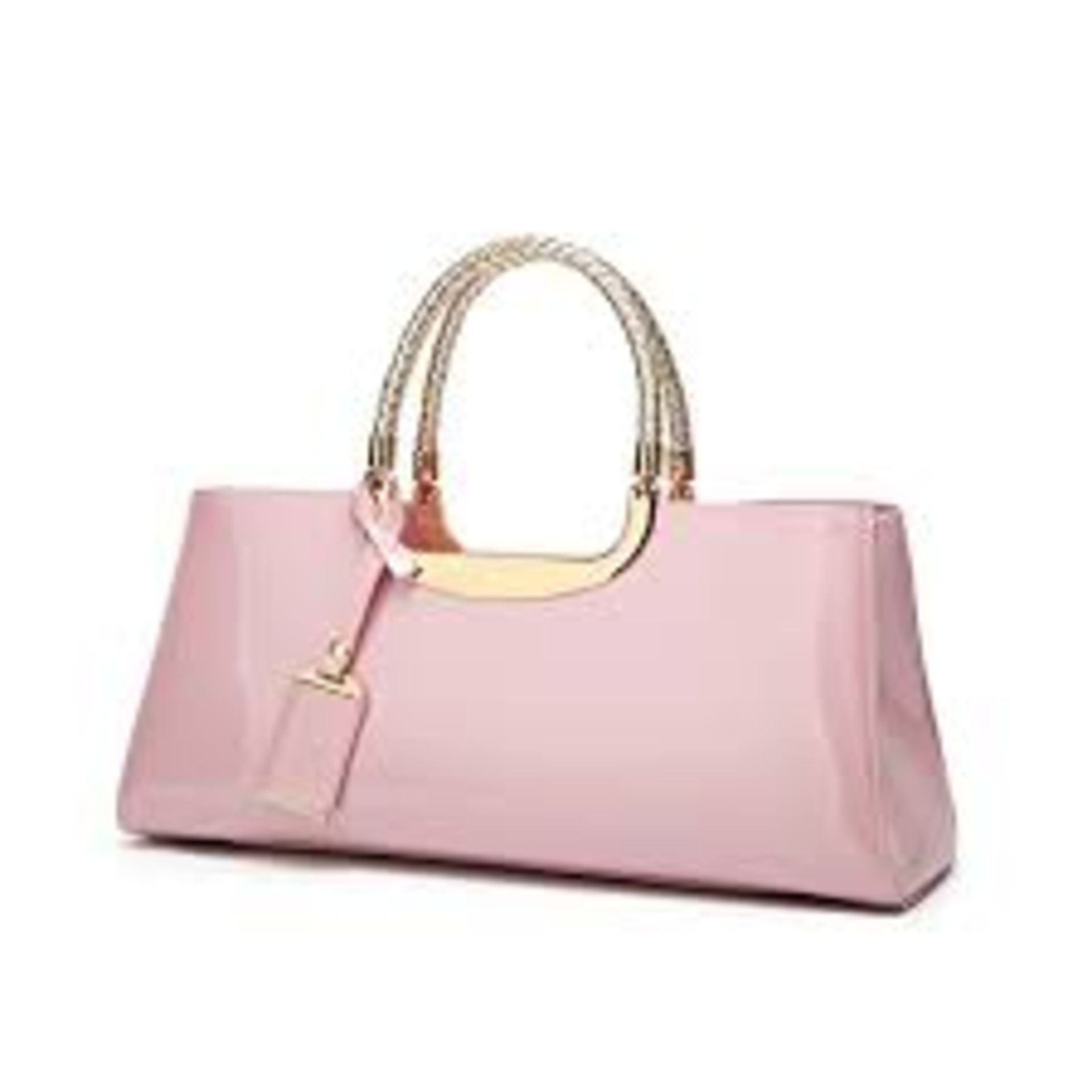 Brand New Womens Lady Shoulder Bag in Gloss Pink RRP £50