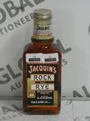 Lot to Contain 6 Bottles of 75cl Jacquines Rock and Rye Hand Bottled Whiskey With Pieces of Fresh
