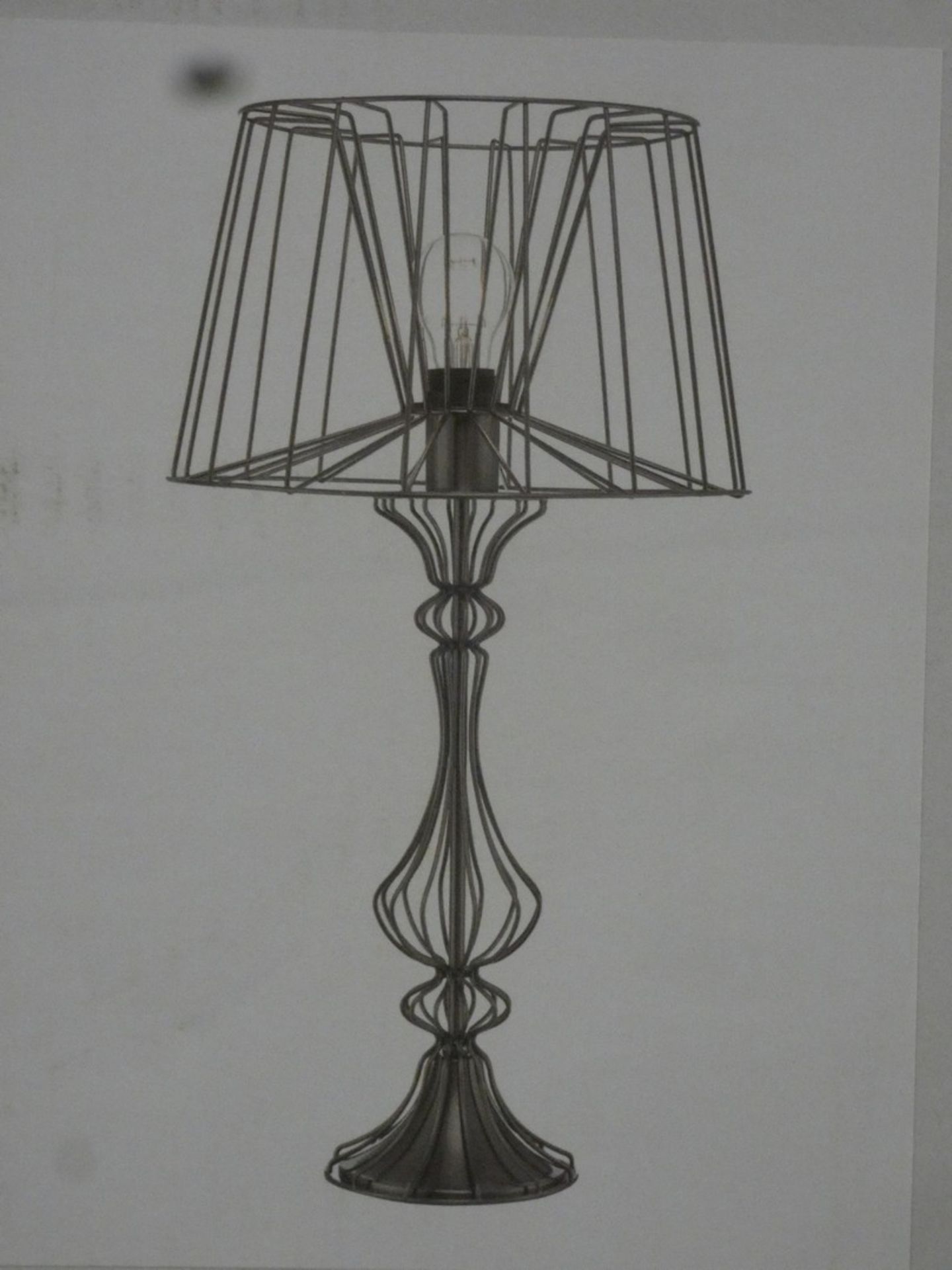 Boxed Abigail Ahern Ophelia Metal Table Lamp RRP £80