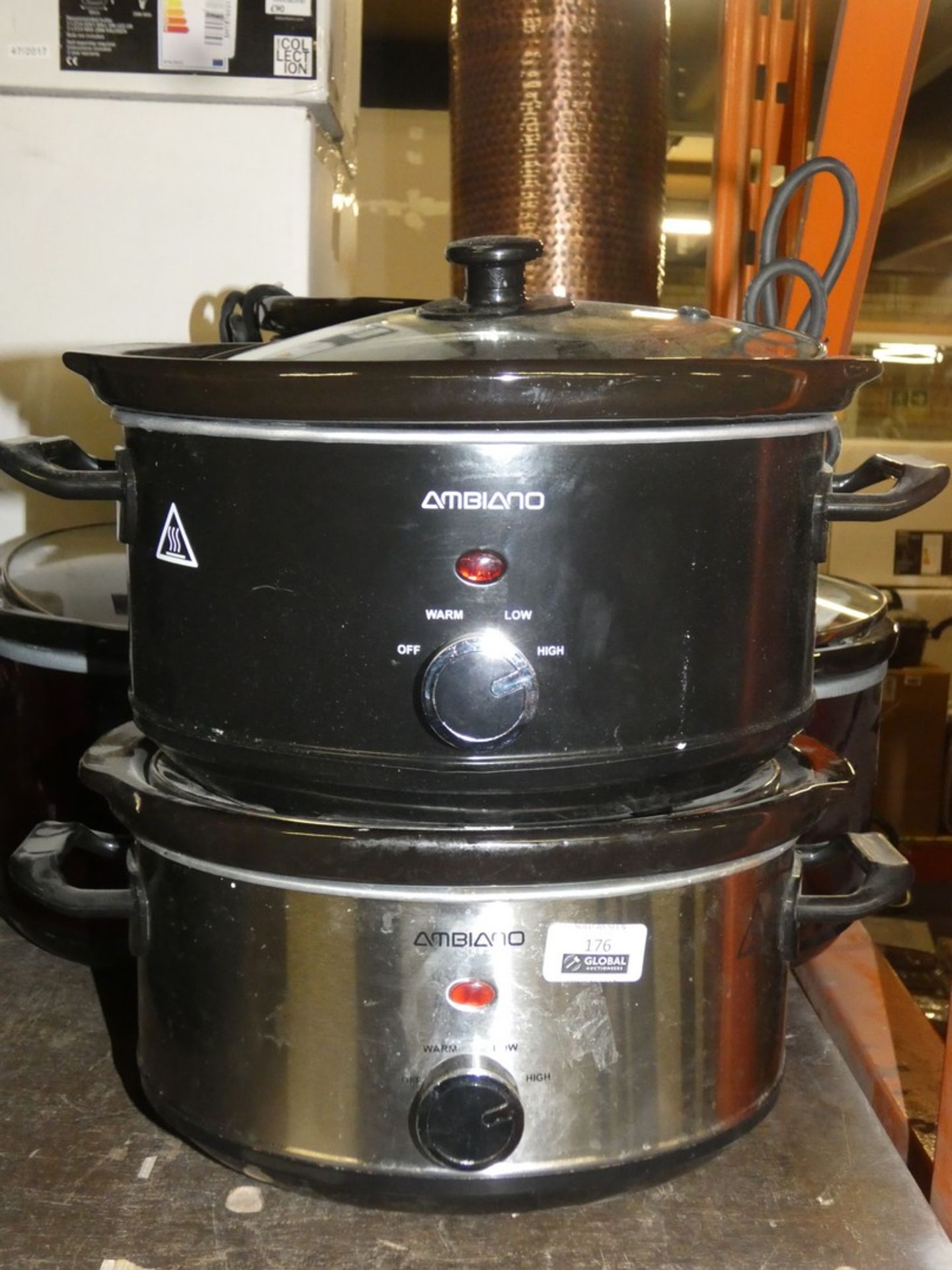 Lot to Contain 5 Ambiano 3.5L Slow Cookers