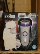 Boxed Braun Silk Appeal 9 Wet and Dry Epilator Ladies Hair Removal System RRP £90