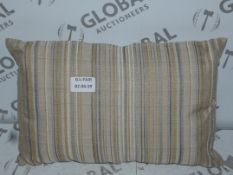 Lot to Contain 2 Designer Home Temby 40 x 60cm Striped Scatter Cushions (8771)