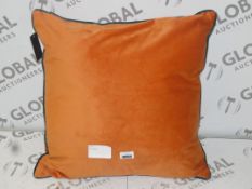 Lot to Contain 2 Paoletti Orange Square Designer Scatter Cushions (8771)(BF116051)
