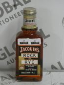 Lot to Contain 6 Bottles of 75cl Jacquines Rock and Rye Hand Bottled Whiskey With Pieces of Fresh