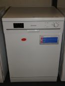 Sharp QW-F471W AA Rated Digital Display Under Counter Dishwasher in White