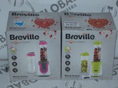 Lot to Contain 2 Boxed Breville Blend and Go Nutritional Extraction Blenders Combined RRP £55