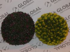Lot to Contain 4 Assorted Brand New Garden Decorative Balls