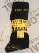 Lot to Contain 10 Brand New Packs of 3 Stanley Size 6 - 11 UK Work Socks RRP £5.99 Each